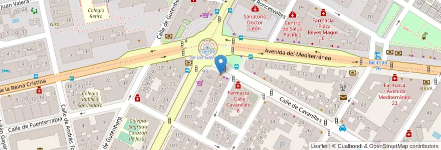 Mapa de ubicacion de Restaurante A Ribeira Sacra en إسبانيا, منطقة مدريد, منطقة مدريد, Área Metropolitana De Madrid Y Corredor Del Henares, مدريد.