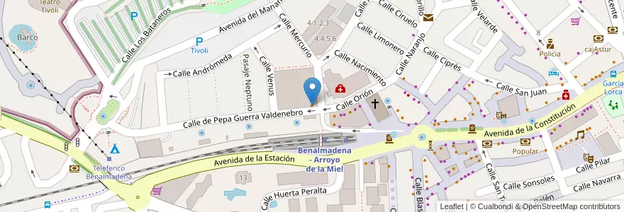 Mapa de ubicacion de Restaurante Alborada en اسپانیا, Andalucía, Málaga, Costa Del Sol Occidental, Benalmádena.