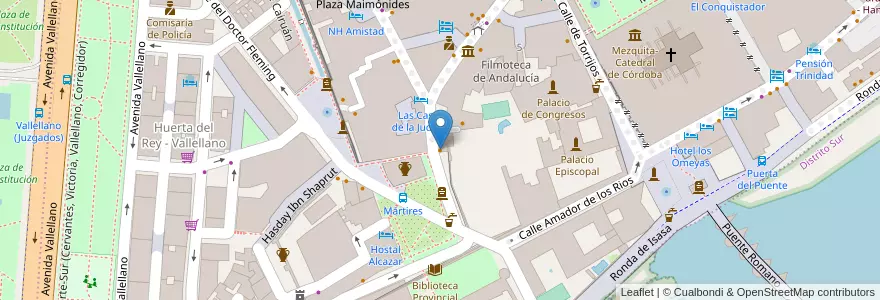 Mapa de ubicacion de Restaurante Almudaina en Spanje, Andalusië, Córdoba, Córdoba.