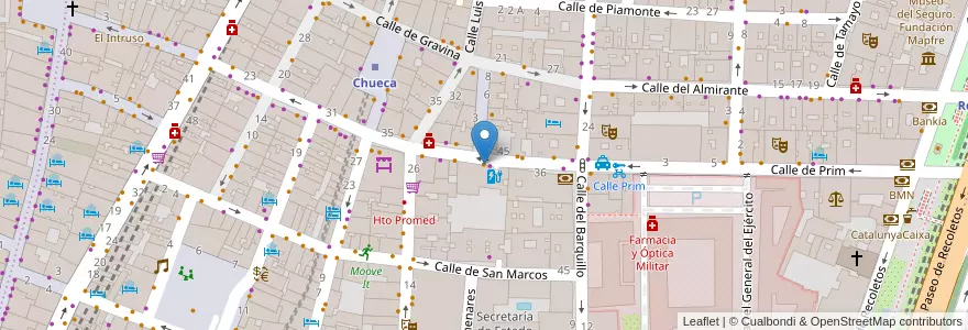 Mapa de ubicacion de Restaurante Arce en Spain, Community Of Madrid, Community Of Madrid, Área Metropolitana De Madrid Y Corredor Del Henares, Madrid.