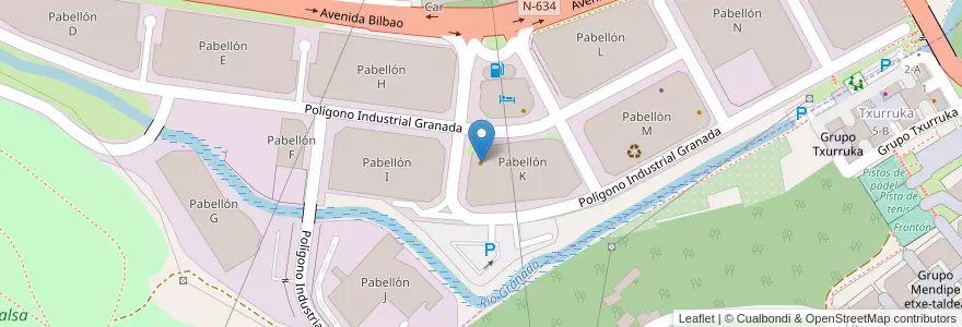 Mapa de ubicacion de Restaurante Arrago Meatza en 스페인, Euskadi, Bizkaia, Bilboaldea, Ortuella.