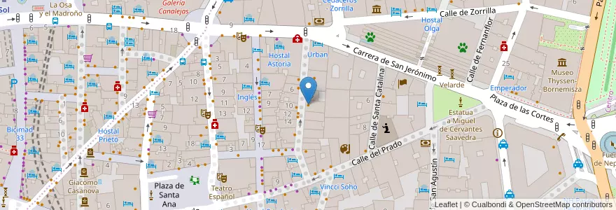 Mapa de ubicacion de Restaurante Atlantic en 스페인, Comunidad De Madrid, Comunidad De Madrid, Área Metropolitana De Madrid Y Corredor Del Henares, 마드리드.