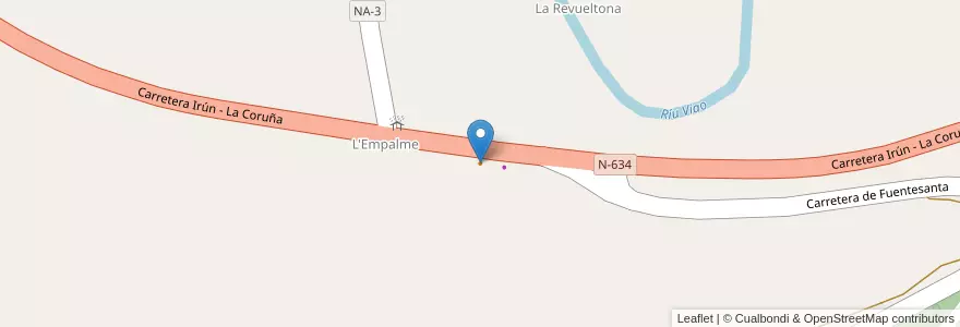 Mapa de ubicacion de Restaurante Bar El Empalme en Spanje, Asturië, Asturië, Nava.