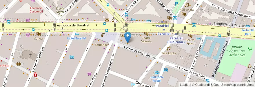 Mapa de ubicacion de Restaurante Can Eusebio en Espagne, Catalogne, Barcelone, Barcelonais, Barcelone.