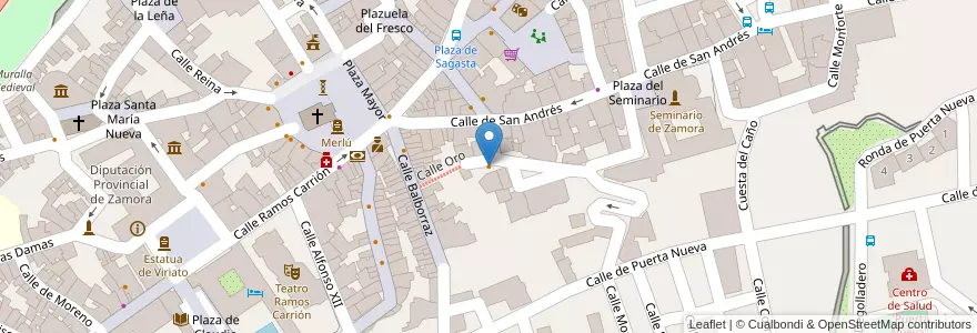 Mapa de ubicacion de Restaurante Capitol en إسبانيا, قشتالة وليون, Zamora, Tierra Del Pan, Zamora.