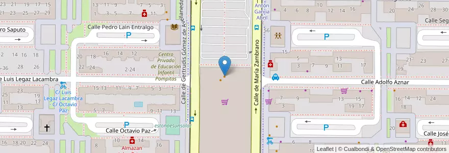 Mapa de ubicacion de Restaurante Casa Alberto en スペイン, アラゴン州, サラゴサ, Zaragoza, サラゴサ.