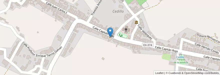 Mapa de ubicacion de Restaurante Casa Manolo en Spanje, Cedillo, Extremadura, Cáceres, Valencia De Alcántara, Cedillo.