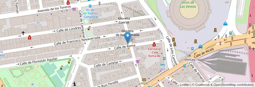 Mapa de ubicacion de Restaurante Casa Toribio en إسبانيا, منطقة مدريد, منطقة مدريد, Área Metropolitana De Madrid Y Corredor Del Henares, مدريد.