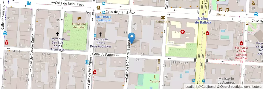 Mapa de ubicacion de Restaurante Cassandra en 스페인, Comunidad De Madrid, Comunidad De Madrid, Área Metropolitana De Madrid Y Corredor Del Henares, 마드리드.