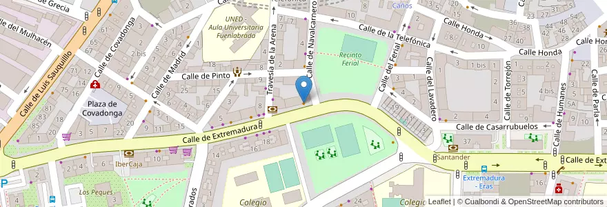Mapa de ubicacion de Restaurante Chino en スペイン, マドリード州, Comunidad De Madrid, Área Metropolitana De Madrid Y Corredor Del Henares, Fuenlabrada.