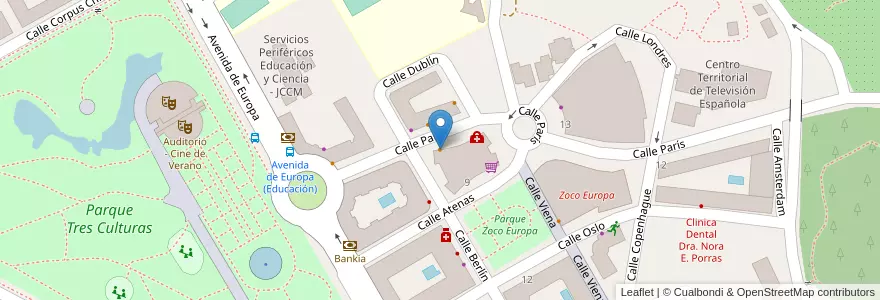 Mapa de ubicacion de Restaurante Chino Amanecer Rojo en 스페인, Castilla-La Mancha, 톨레도, 톨레도, 톨레도.