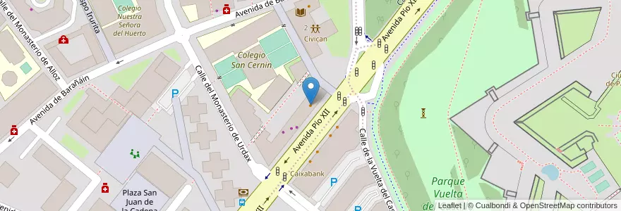 Mapa de ubicacion de Restaurante Chino Gran Muralla en Испания, Наварра, Наварра, Памплона.
