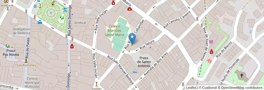 Mapa de ubicacion de Restaurante Chino Gran Pekin en スペイン, ガリシア州, オウレンセ, Ourense, オウレンセ.