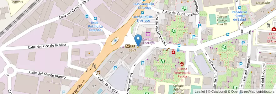 Mapa de ubicacion de Restaurante Chino Guan Dong City en اسپانیا, بخش خودمختار مادرید, بخش خودمختار مادرید, Área Metropolitana De Madrid Y Corredor Del Henares, Fuenlabrada.