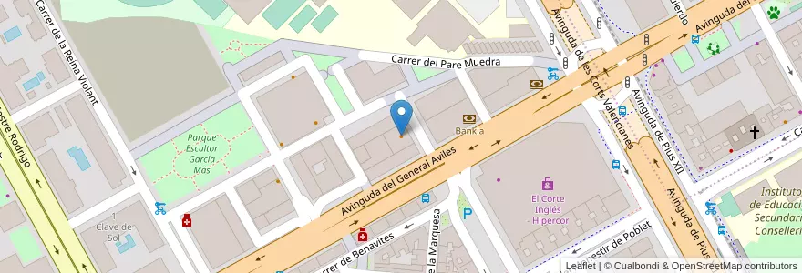 Mapa de ubicacion de Restaurante Chino Mei Hua II en スペイン, バレンシア州, València / Valencia, Comarca De València, València.