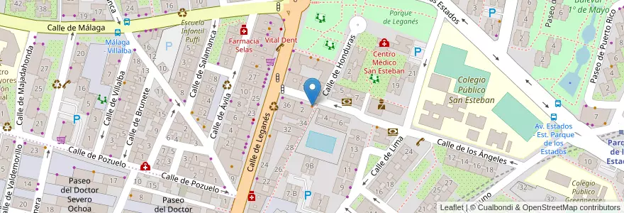 Mapa de ubicacion de Restaurante Chino Palacio en إسبانيا, منطقة مدريد, منطقة مدريد, Área Metropolitana De Madrid Y Corredor Del Henares, Fuenlabrada.