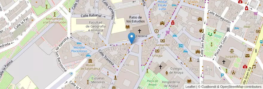 Mapa de ubicacion de Restaurante Corte y Cata en Espagne, Castille-Et-León, Salamanque, Campo De Salamanca, Salamanque.