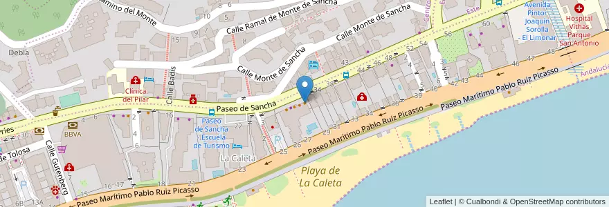 Mapa de ubicacion de Restaurante De Sancha en Sepanyol, Andalucía, Málaga, Málaga-Costa Del Sol, Málaga.