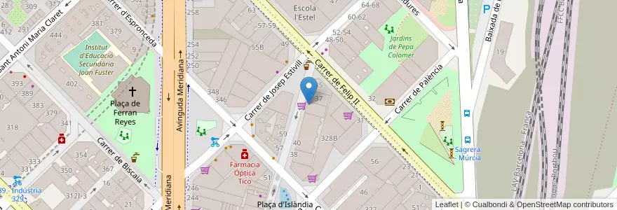 Mapa de ubicacion de Restaurante del Salón Gastronómico “Terra” en اسپانیا, Catalunya, Barcelona, Barcelonès, Barcelona.