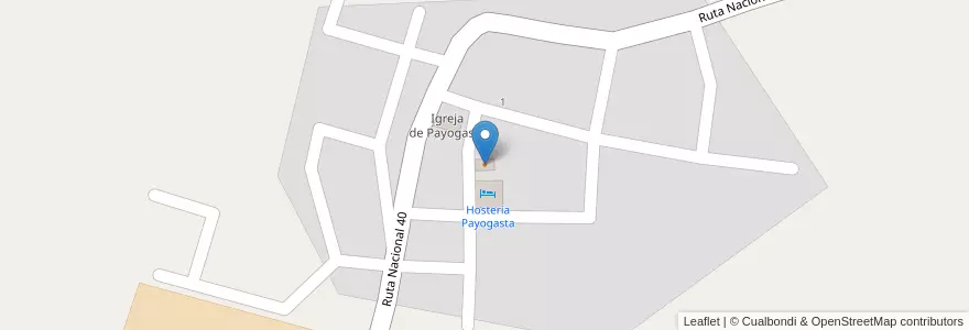Mapa de ubicacion de Restaurante e Hosteria Payogasta en Argentinië, Salta, Cachi, Municipio De Payogasta.