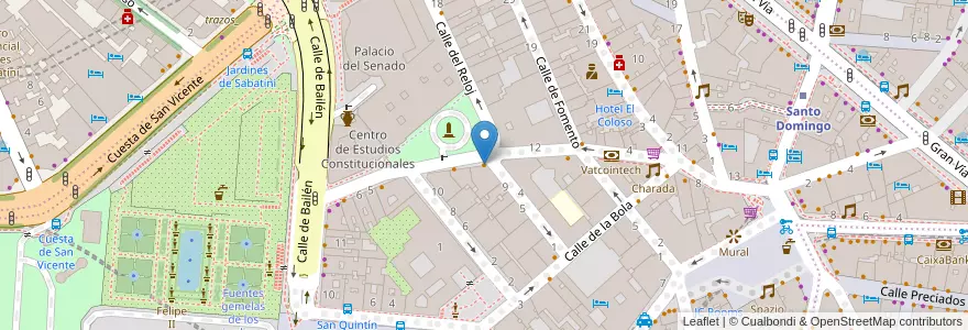 Mapa de ubicacion de Restaurante El Buey en Spanien, Autonome Gemeinschaft Madrid, Autonome Gemeinschaft Madrid, Área Metropolitana De Madrid Y Corredor Del Henares, Madrid.