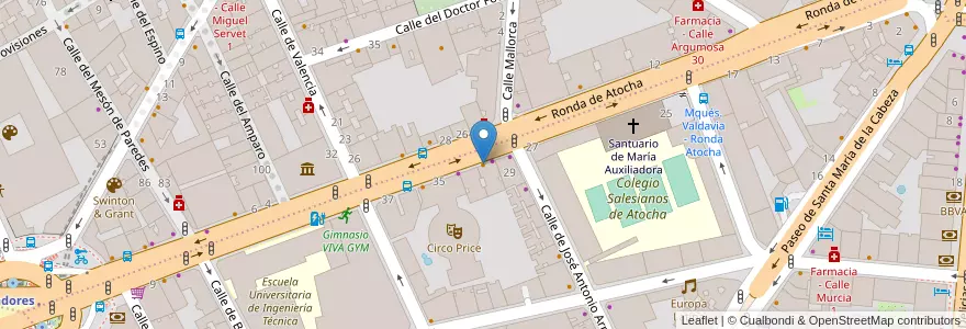 Mapa de ubicacion de Restaurante "El Cartel" en Испания, Мадрид, Мадрид, Área Metropolitana De Madrid Y Corredor Del Henares, Мадрид.