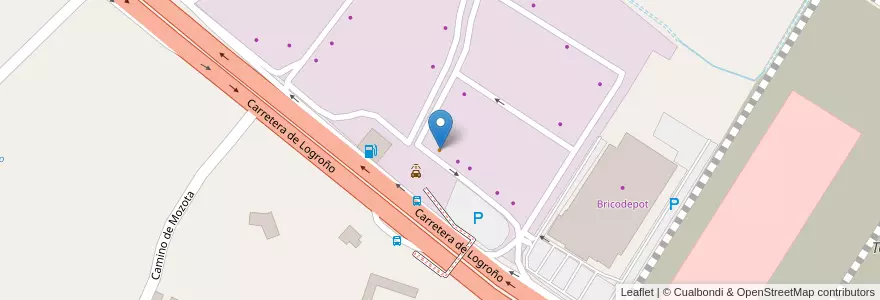 Mapa de ubicacion de Restaurante El Jardincillo en إسبانيا, أرغون, سرقسطة, Zaragoza, سرقسطة.