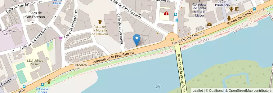 Mapa de ubicacion de Restaurante El Monasterio en Sepanyol, Castilla-La Mancha, Toledo, Talavera, Talavera De La Reina.