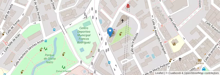 Mapa de ubicacion de Restaurante Fartucu en Spain, Community Of Madrid, Community Of Madrid, Área Metropolitana De Madrid Y Corredor Del Henares, Madrid.