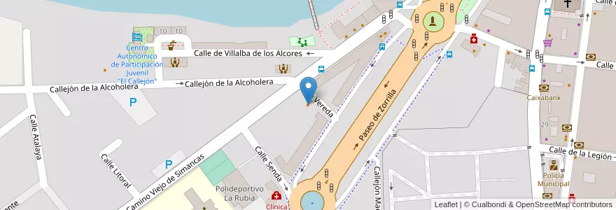Mapa de ubicacion de Restaurante Gabi García en España, Castilla Y León, Valladolid, Valladolid.