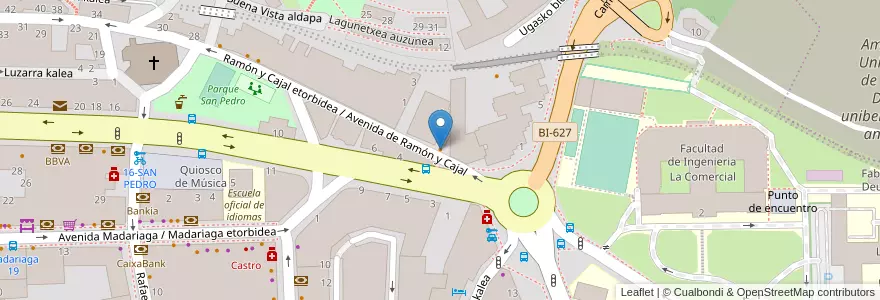 Mapa de ubicacion de restaurante Gallastegi en España, Euskadi, Bizkaia, Bilboaldea, Bilbao.