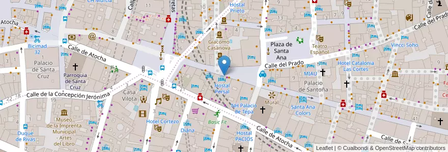 Mapa de ubicacion de Restaurante Ginger en 西班牙, Comunidad De Madrid, Comunidad De Madrid, Área Metropolitana De Madrid Y Corredor Del Henares, Madrid.