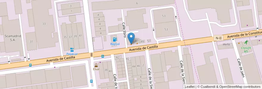 Mapa de ubicacion de Restaurante Gordillo en Spain, Community Of Madrid, Community Of Madrid, Área Metropolitana De Madrid Y Corredor Del Henares, San Fernando De Henares.