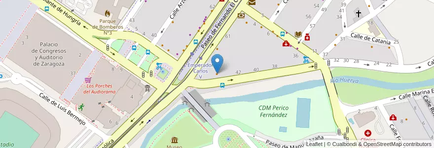 Mapa de ubicacion de Restaurante Goyesco en Spanje, Aragón, Zaragoza, Zaragoza, Zaragoza.