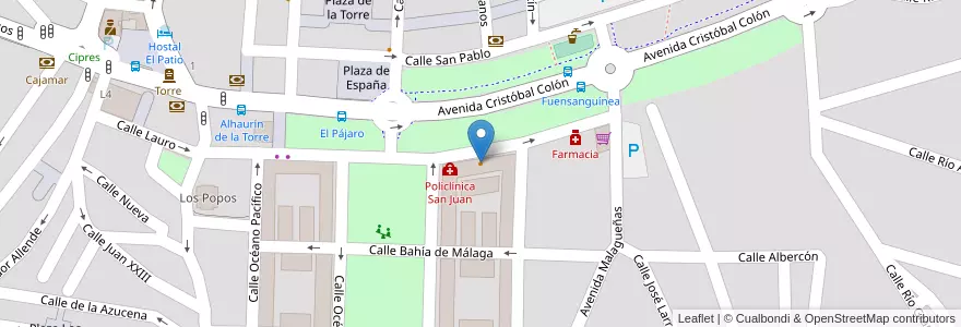 Mapa de ubicacion de Restaurante Gracia y Paz en اسپانیا, Andalucía, Málaga, Valle Del Guadalhorce, Alhaurín De La Torre.