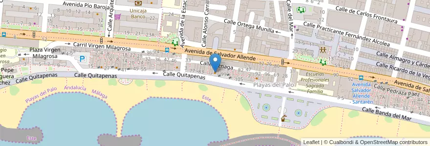 Mapa de ubicacion de Restaurante Hija de Antoñín en اسپانیا, Málaga-Costa Del Sol, Málaga.
