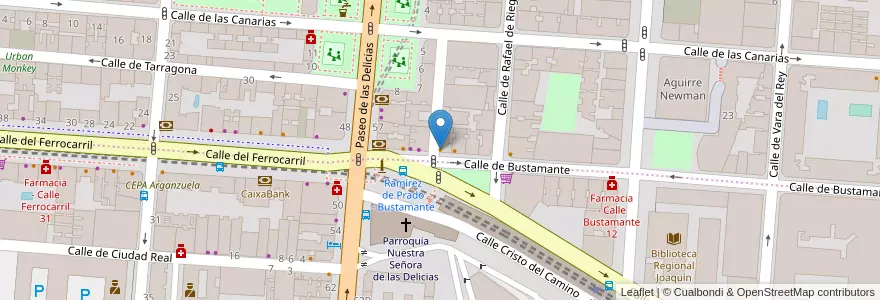 Mapa de ubicacion de Restaurante internacional en Spanien, Autonome Gemeinschaft Madrid, Autonome Gemeinschaft Madrid, Área Metropolitana De Madrid Y Corredor Del Henares, Madrid.
