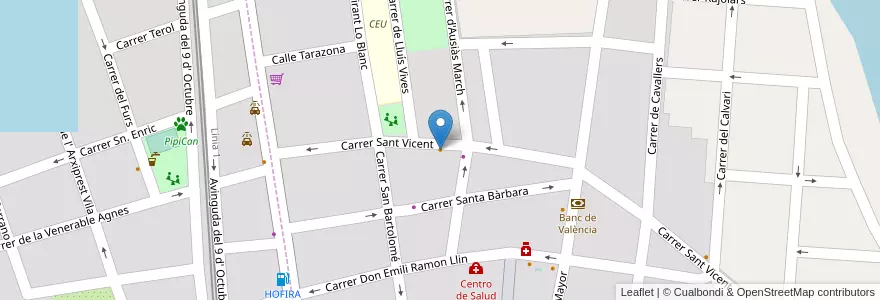 Mapa de ubicacion de Restaurante Intos en スペイン, バレンシア州, València / Valencia, L'Horta Nord, Moncada.