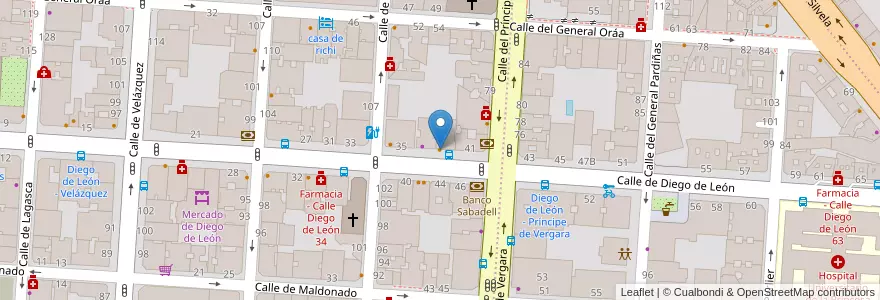 Mapa de ubicacion de Restaurante La Alpargatería en Espanha, Comunidade De Madrid, Comunidade De Madrid, Área Metropolitana De Madrid Y Corredor Del Henares, Madrid.