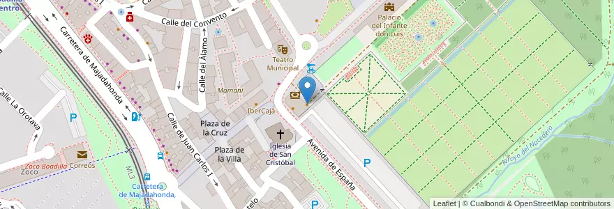 Mapa de ubicacion de Restaurante La Barbacana en Испания, Мадрид, Мадрид, Área Metropolitana De Madrid Y Corredor Del Henares, Boadilla Del Monte.