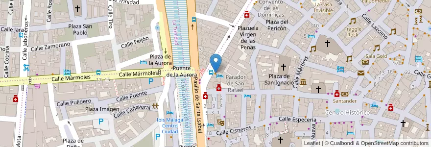 Mapa de ubicacion de Restaurante La BarBacana en Espanha, Andaluzia, Málaga, Málaga-Costa Del Sol, Málaga.