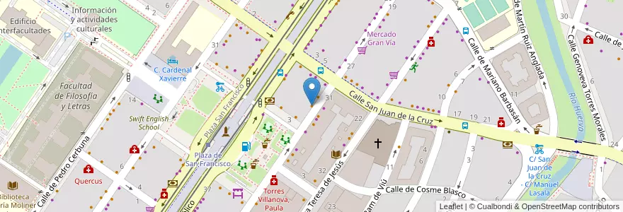 Mapa de ubicacion de Restaurante La Bodega de Chema en İspanya, Aragón, Zaragoza, Zaragoza, Zaragoza.