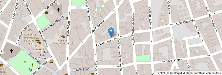 Mapa de ubicacion de Restaurante La Caleta en Spagna, Castilla-La Mancha, Ciudad Real, Campo De Calatrava, Ciudad Real.