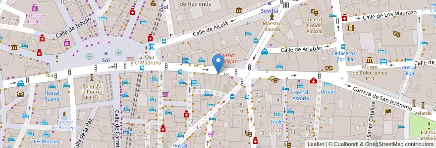 Mapa de ubicacion de Restaurante La Catedral en إسبانيا, منطقة مدريد, منطقة مدريد, Área Metropolitana De Madrid Y Corredor Del Henares, مدريد.