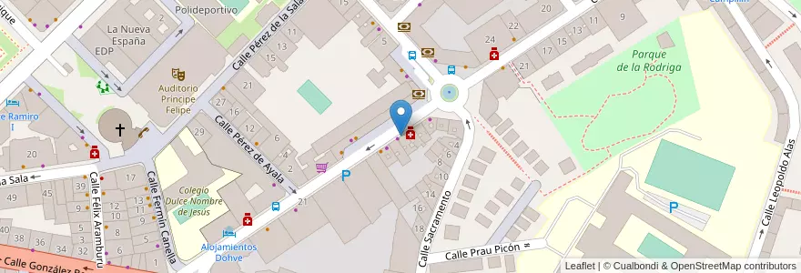 Mapa de ubicacion de Restaurante La Cuadra de Antón en Spagna, Asturie, Asturie, Oviedo.