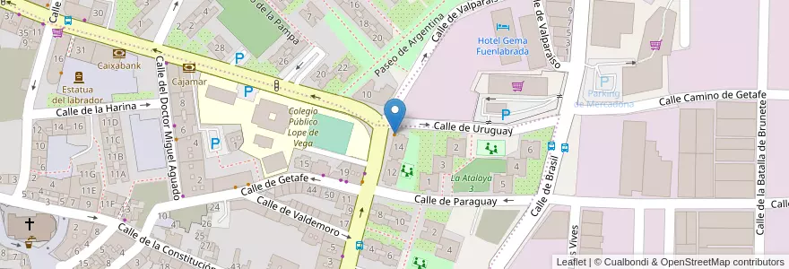 Mapa de ubicacion de Restaurante La Curva en Sepanyol, Comunidad De Madrid, Comunidad De Madrid, Área Metropolitana De Madrid Y Corredor Del Henares, Fuenlabrada.