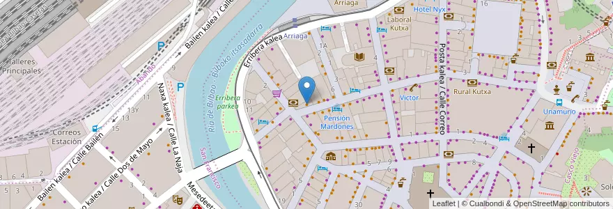 Mapa de ubicacion de Restaurante La Deliciosa en Spanje, Baskenland, Biskaje, Bilboaldea, Bilbao.