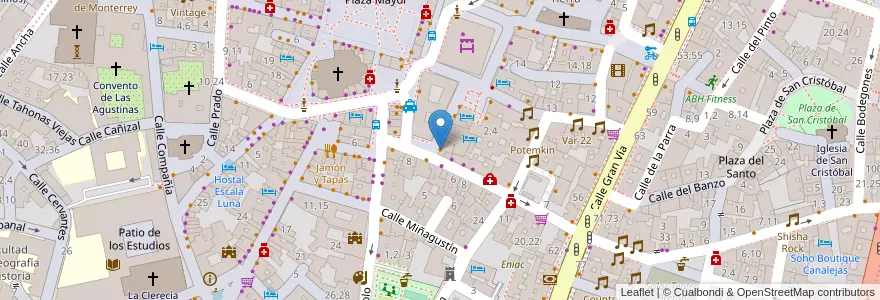 Mapa de ubicacion de Restaurante La Espada en スペイン, カスティーリャ・イ・レオン州, サラマンカ, Campo De Salamanca, サラマンカ.