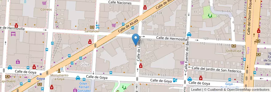 Mapa de ubicacion de Restaurante La Gaditana en إسبانيا, منطقة مدريد, منطقة مدريد, Área Metropolitana De Madrid Y Corredor Del Henares, مدريد.