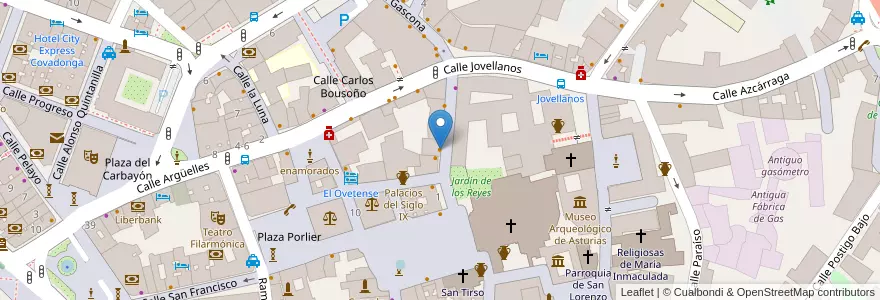 Mapa de ubicacion de Restaurante La Gran Taberna en Spagna, Asturie, Asturie, Oviedo.
